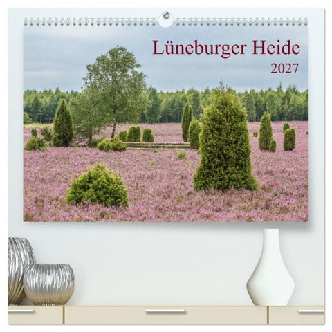 Lüneburger Heide (hochwertiger Premium Wandkalender 2027 DIN A2 quer), Kunstdruck in Hochglanz