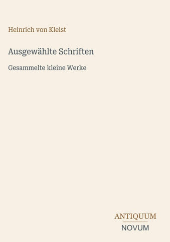 Ausgewählte Schriften
