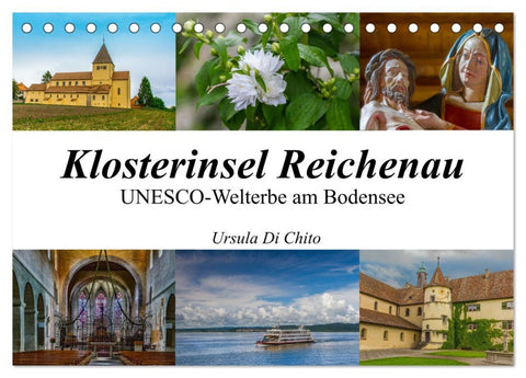 Klosterinsel Reichenau - UNESCO-Welterbe am Bodensee (Tischkalender 2026 DIN A5 quer), CALVENDO Monatskalender