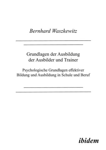 Grundlagen der Ausbildung der Ausbilder und Trainer