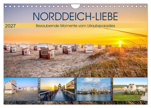 NORDDEICH-LIEBE (Wandkalender 2027 DIN A4 quer), CALVENDO Monatskalender