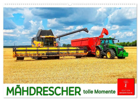 Mähdrescher - tolle Momente (Wandkalender 2027 DIN A2 quer), CALVENDO Monatskalender