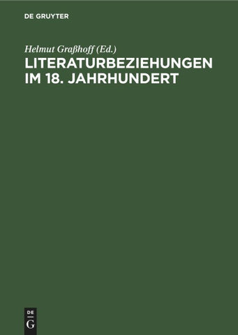 Literaturbeziehungen im 18. Jahrhundert