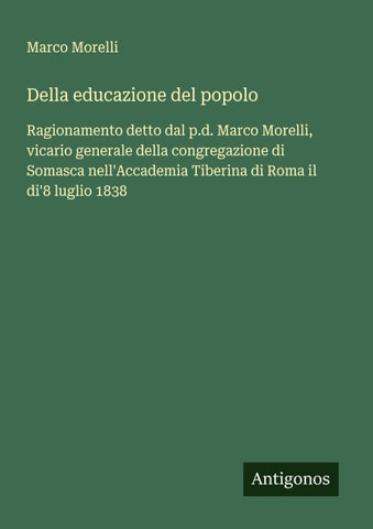 Della educazione del popolo