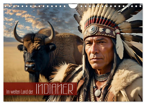 Im weiten Land der Indianer (Wandkalender 2027 DIN A4 quer), CALVENDO Monatskalender