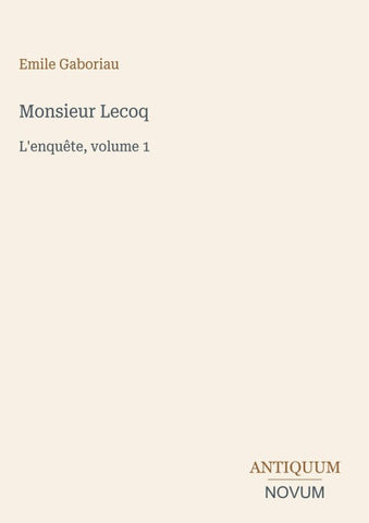 Monsieur Lecoq