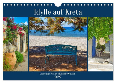 Idylle auf Kreta (Wandkalender 2027 DIN A4 quer), CALVENDO Monatskalender