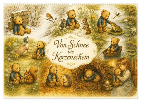 Von Schnee bis Kerzenschein (Wandkalender 2027 DIN A2 quer), CALVENDO Monatskalender