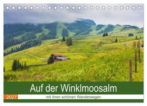 Auf der Winklmoosalm (Tischkalender 2027 DIN A5 quer), CALVENDO Monatskalender