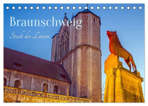 Braunschweig - Stadt des Löwen (Tischkalender 2027 DIN A5 quer), CALVENDO Monatskalender