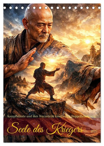 Seele des Kriegers (Tischkalender 2027 DIN A5 hoch), CALVENDO Monatskalender