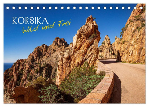 Korsika Wild und Frei (Tischkalender 2026 DIN A5 quer), CALVENDO Monatskalender
