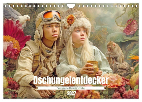 Dschungelentdecker - Verspielte Kreativwerke (Wandkalender 2027 DIN A4 quer), CALVENDO Monatskalender