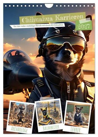 Chihuahua Karrieren (Wandkalender 2027 DIN A4 hoch), CALVENDO Monatskalender
