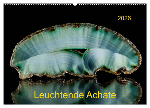 Leuchtende Achate (Wandkalender 2026 DIN A2 quer), CALVENDO Monatskalender