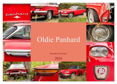 Oldie Panhard - Klassiker für Kenner (Wandkalender 2026 DIN A2 quer), CALVENDO Monatskalender