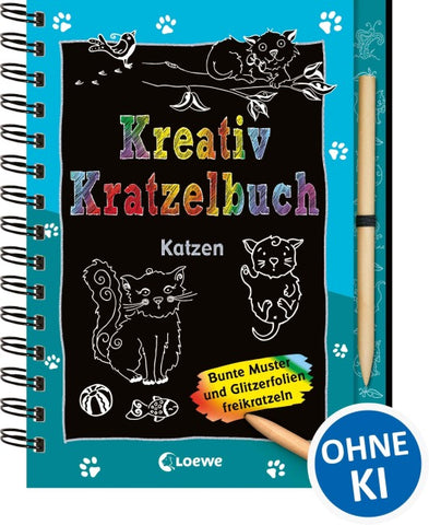 Kreativ-Kratzelbuch: Katzen