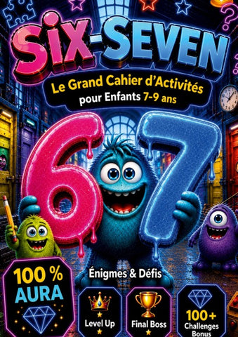 67 Six-Seven: Le Grand Cahier d'Activités 100% Aura pour Enfants 7-9 Ans