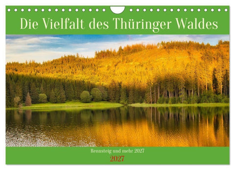 Die Vielfalt des Thüringer Waldes (Wandkalender 2027 DIN A4 quer), CALVENDO Monatskalender