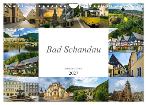 Bad Schandau Impressionen (Wandkalender 2027 DIN A4 quer), CALVENDO Monatskalender