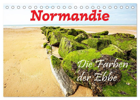 Normandie Die Farben der Ebbe (Tischkalender 2027 DIN A5 quer), CALVENDO Monatskalender