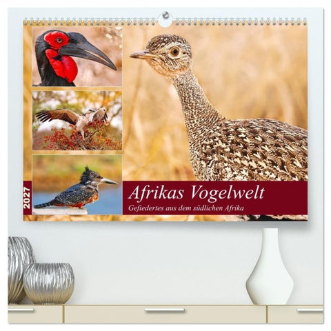 Afrikas Vogelwelt 2027 (hochwertiger Premium Wandkalender 2027 DIN A2 quer), Kunstdruck in Hochglanz