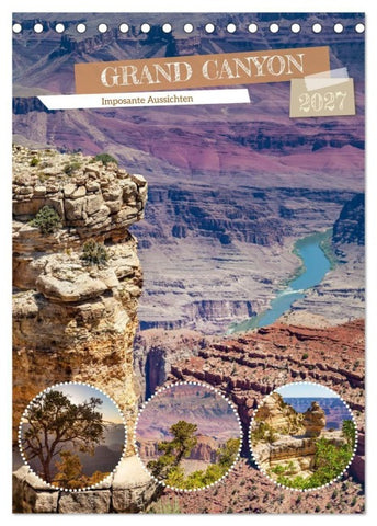GRAND CANYON Imposante Aussichten (Tischkalender 2027 DIN A5 hoch), CALVENDO Monatskalender