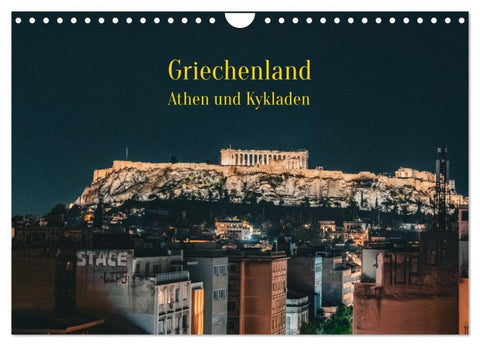 Griechenland - Athen und Kykladen (Wandkalender 2027 DIN A4 quer), CALVENDO Monatskalender