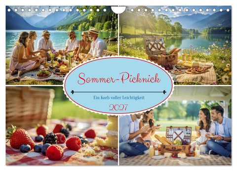 Sommer-Picknick (Wandkalender 2027 DIN A4 quer), CALVENDO Monatskalender