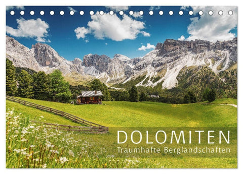 Dolomiten - Traumhafte Berglandschaften (Tischkalender 2027 DIN A5 quer), CALVENDO Monatskalender