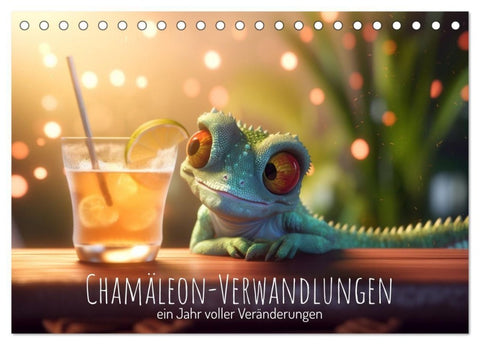 Chamäleon-Verwandlungen. Ein Jahr voller Veränderungen (Tischkalender 2027 DIN A5 quer), CALVENDO Monatskalender