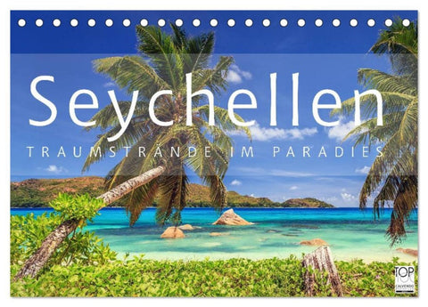 Seychellen Traumstrände im Paradies (Tischkalender 2026 DIN A5 quer), CALVENDO Monatskalender