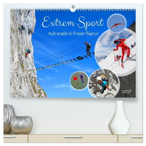 Extrem Sport (hochwertiger Premium Wandkalender 2027 DIN A2 quer), Kunstdruck in Hochglanz