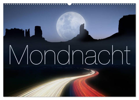 Mondnacht (Wandkalender 2026 DIN A2 quer), CALVENDO Monatskalender