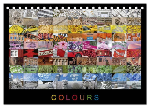 Colours (Tischkalender 2027 DIN A5 quer), CALVENDO Monatskalender