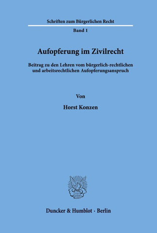 Aufopferung im Zivilrecht.