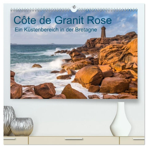 Côte de Granit Rose - Ein Küstenbereich in der Bretagne (hochwertiger Premium Wandkalender 2027 DIN A2 quer), Kunstdruck in Hochglanz