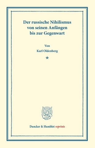Der russische Nihilismus