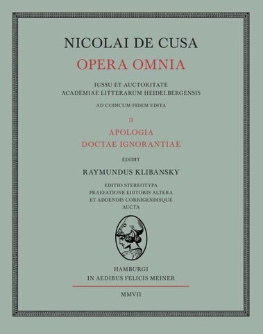 Apologia Doctae Ignorantiae