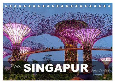 Asien - Singapur (Tischkalender 2027 DIN A5 quer), CALVENDO Monatskalender