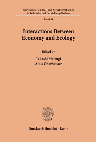 Interactions Between Economy and Ecology.