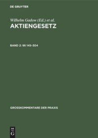 Aktiengesetz / §§ 145–304