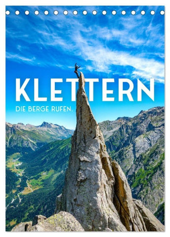Klettern - Die Berge rufen. (Tischkalender 2027 DIN A5 hoch), CALVENDO Monatskalender