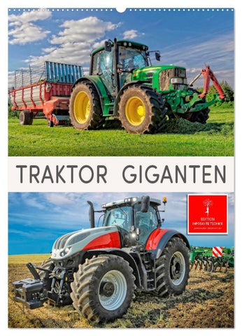 Traktor Giganten (Wandkalender 2026 DIN A2 hoch), CALVENDO Monatskalender