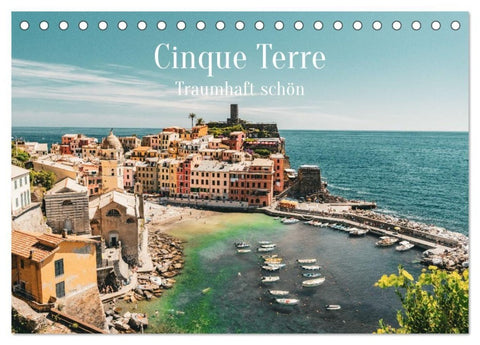 Cinque Terre - Traumhaft schön (Tischkalender 2027 DIN A5 quer), CALVENDO Monatskalender