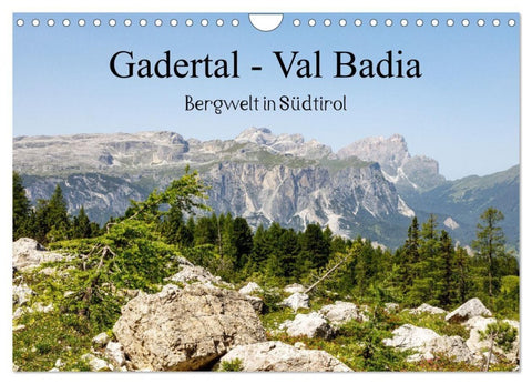 Gadertal - Val Badia (Wandkalender 2027 DIN A4 quer), CALVENDO Monatskalender
