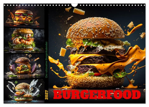 Burgerfood (Wandkalender 2027 DIN A3 quer), CALVENDO Monatskalender