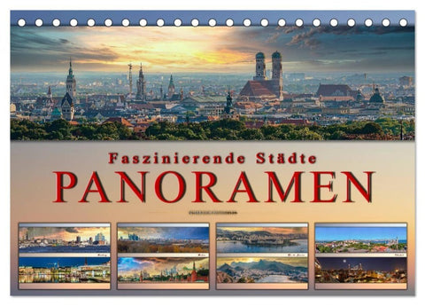 Faszinierende Städte, Panoramen (Tischkalender 2027 DIN A5 quer), CALVENDO Monatskalender