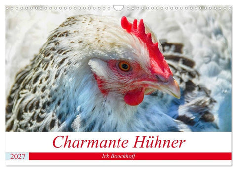 Charmante Hühner (Wandkalender 2027 DIN A3 quer), CALVENDO Monatskalender