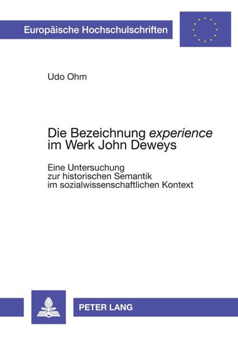 Die Bezeichnung «experience» im Werk John Deweys